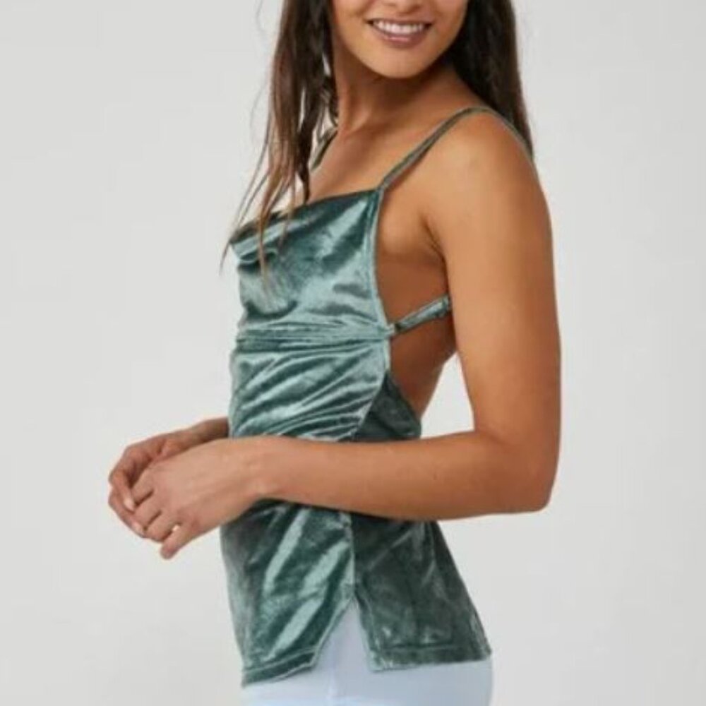 NWT | Free People | All Night Velvet Tunic | xs